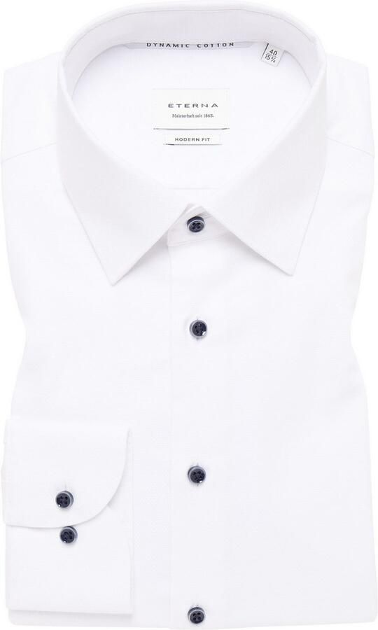 Eterna Overhemd met lange mouwen MODERN FIT NON IRON (strijkvrij) - Foto 5