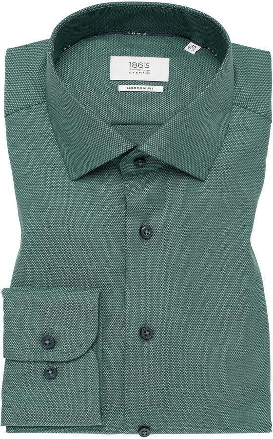 Eterna Overhemd met lange mouwen MODERN FIT NON IRON (strijkvrij) - Foto 5