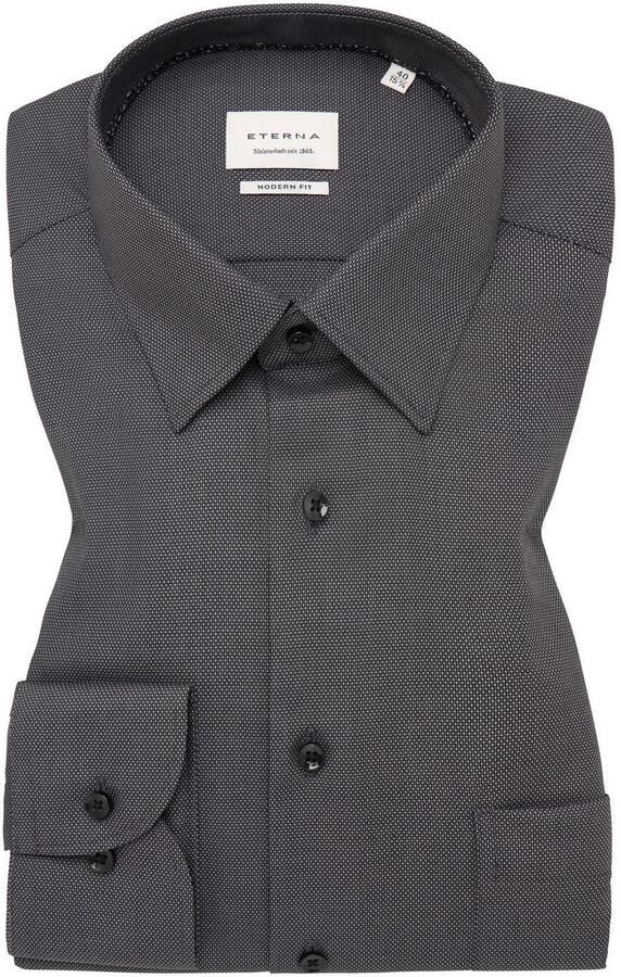 Eterna Overhemd met lange mouwen MODERN FIT NON IRON (strijkvrij) - Foto 5