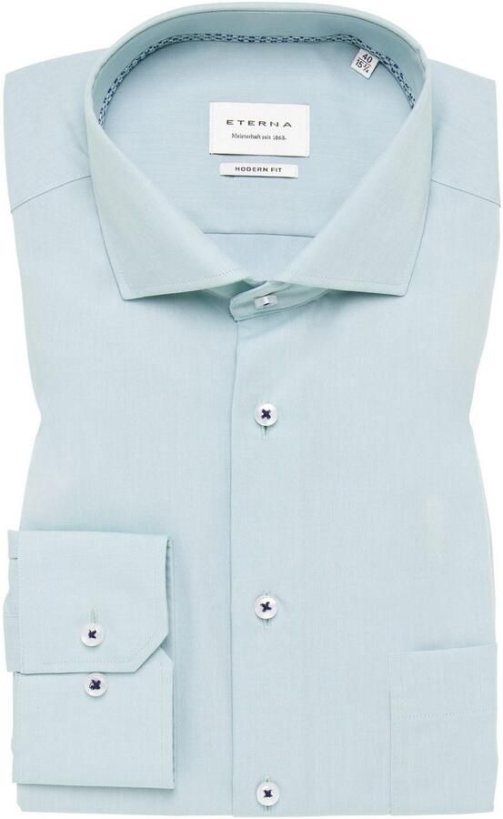 Eterna Overhemd met lange mouwen MODERN FIT NON IRON (strijkvrij) - Foto 5