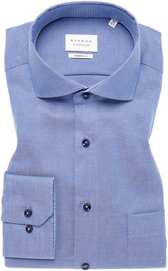 Eterna Overhemd met lange mouwen MODERN FIT NON IRON (strijkvrij) - Foto 5