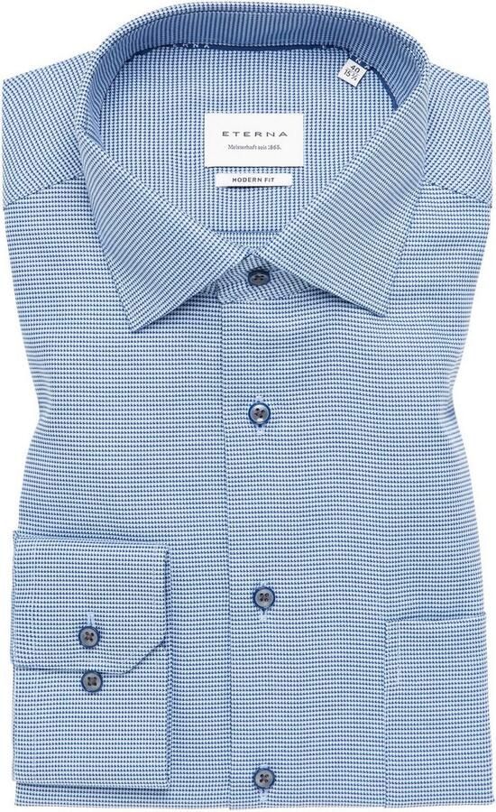 ETERNA REGULAR FIT Regular fit zakelijk overhemd met effen structuur - Foto 5