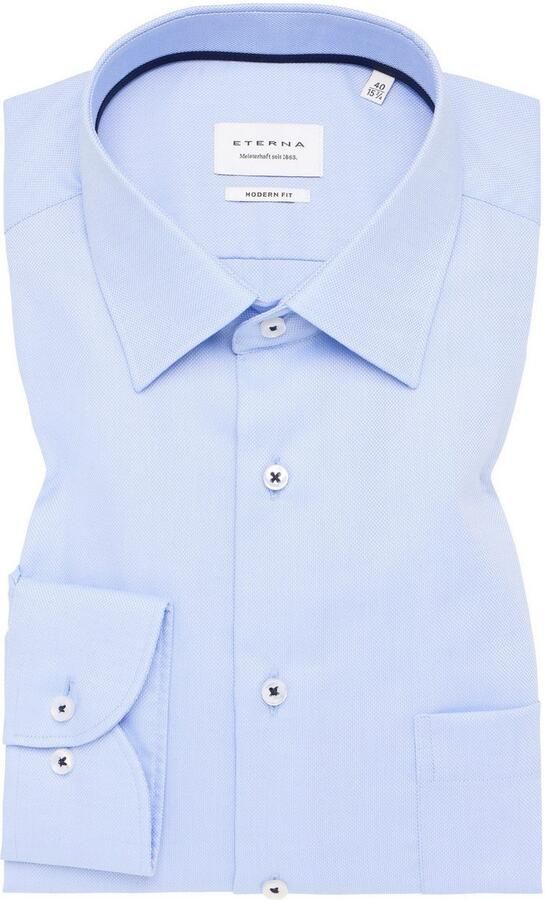 Eterna Overhemd met lange mouwen MODERN FIT NON IRON (strijkvrij) - Foto 5