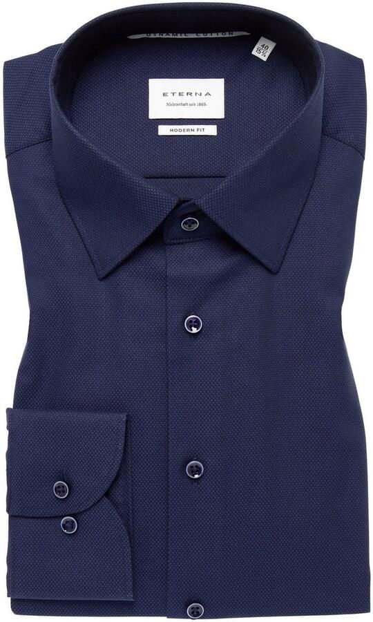 Eterna Overhemd met lange mouwen MODERN FIT NON IRON (strijkvrij) - Foto 4