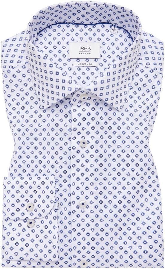 Eterna Overhemd met lange mouwen MODERN FIT NON IRON (strijkvrij) - Foto 5