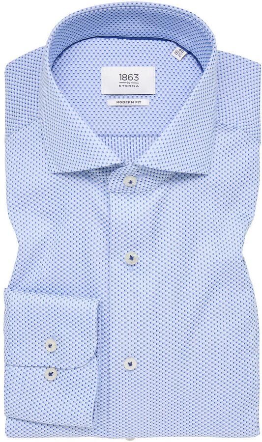 Eterna Overhemd met lange mouwen MODERN FIT NON IRON (strijkvrij) - Foto 5