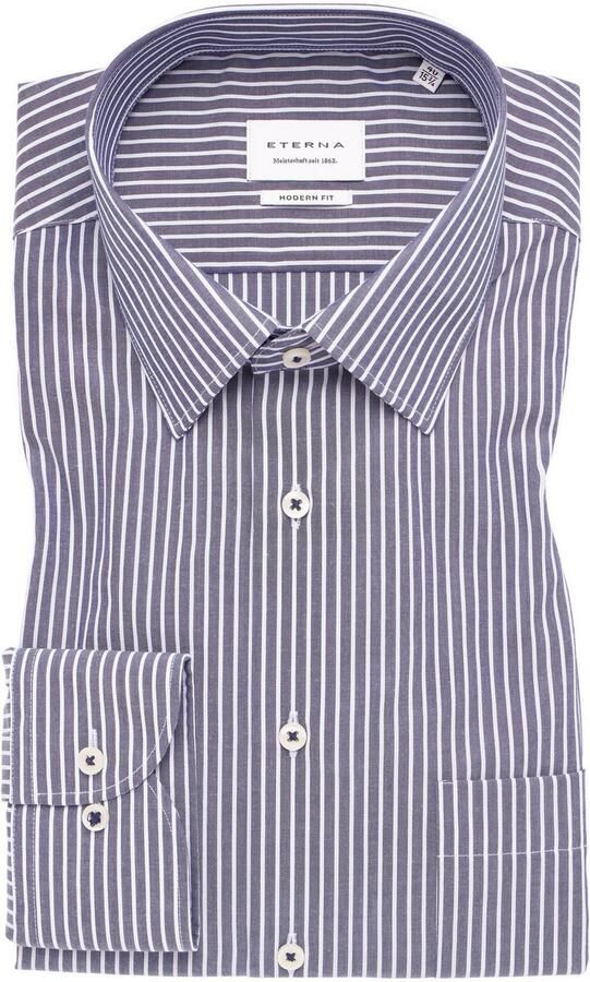 Eterna Overhemd met lange mouwen MODERN FIT NON IRON (strijkvrij) - Foto 5