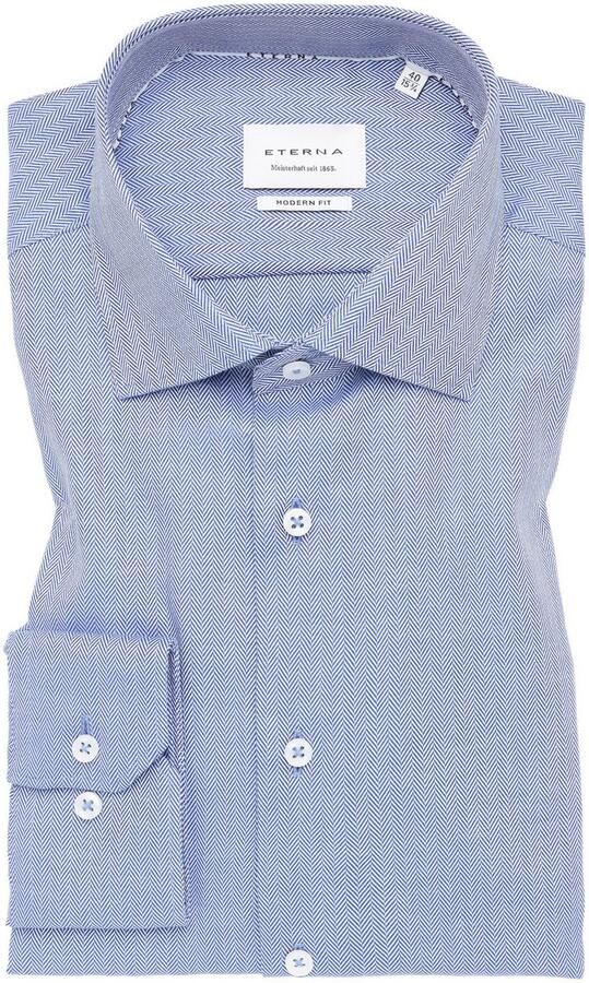 Eterna Overhemd met lange mouwen MODERN FIT NON IRON (strijkvrij) - Foto 5