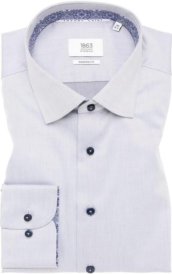 Eterna Overhemd met lange mouwen MODERN FIT NON IRON (strijkvrij) - Foto 5