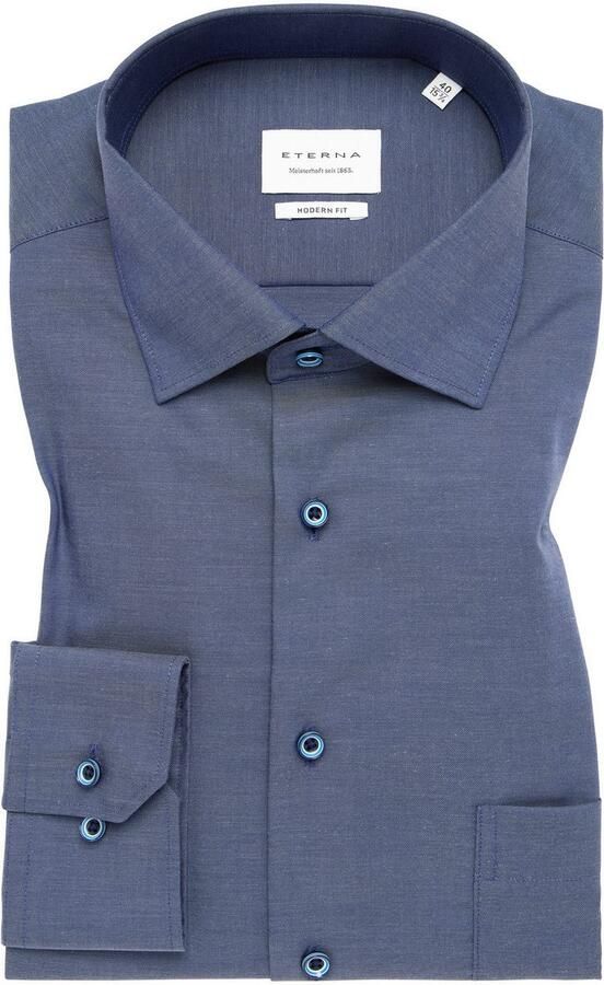 Eterna Overhemd met lange mouwen MODERN FIT NON IRON (strijkvrij) - Foto 5