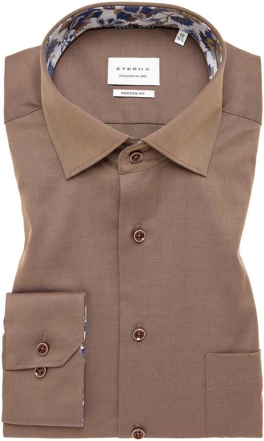 Eterna Overhemd met lange mouwen MODERN FIT NON IRON (strijkvrij) - Foto 5