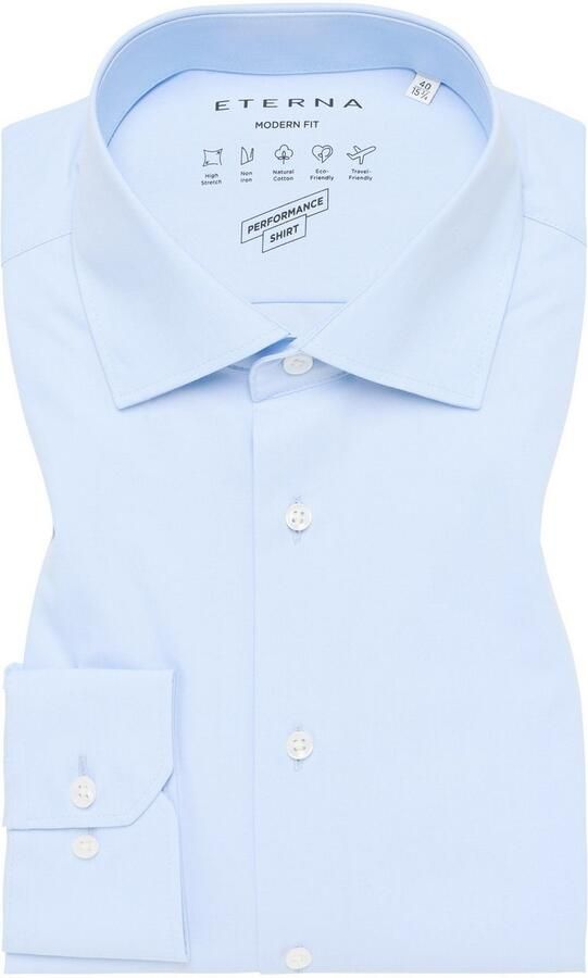 Eterna Overhemd met lange mouwen MODERN FIT NON IRON (strijkvrij) - Foto 5