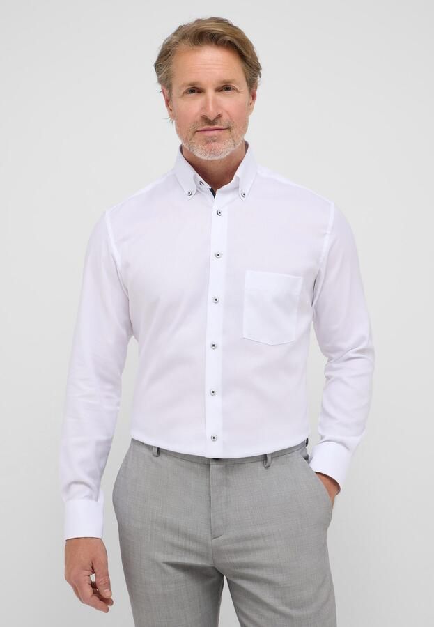 Eterna Overhemd met lange mouwen MODERN FIT NON IRON (strijkvrij) - Foto 6