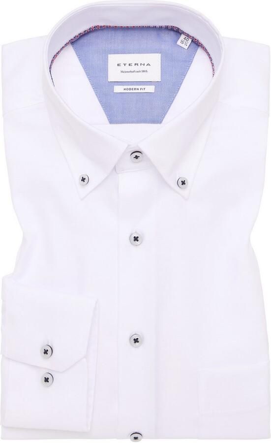 Eterna Overhemd met lange mouwen MODERN FIT NON IRON (strijkvrij) - Foto 5