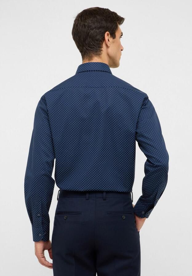 Eterna Regular fit vrijetijdsoverhemd van puur katoen met kentkraag - Foto 4