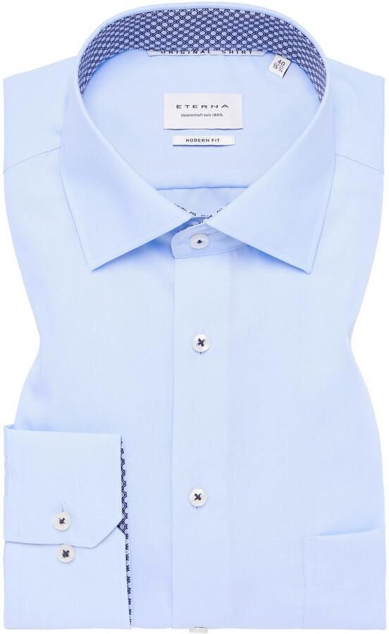 Eterna Overhemd met lange mouwen MODERN FIT NON IRON (strijkvrij) - Foto 5