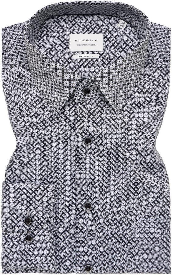 Eterna Overhemd met lange mouwen MODERN FIT NON IRON (strijkvrij) - Foto 5