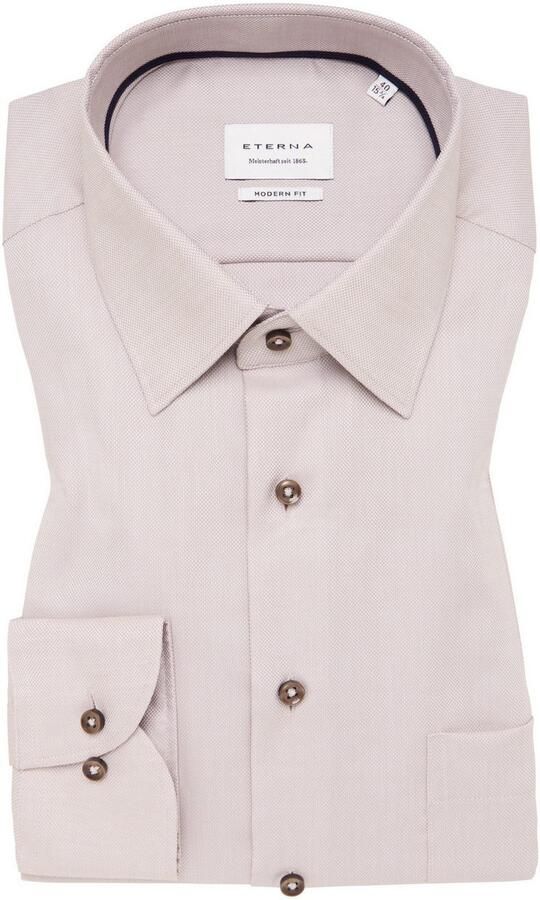 Eterna Overhemd met lange mouwen MODERN FIT NON IRON (strijkvrij) - Foto 5
