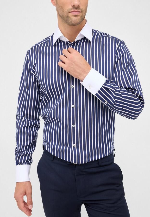 Eterna Overhemd met lange mouwen MODERN FIT NON IRON (strijkvrij) - Foto 4