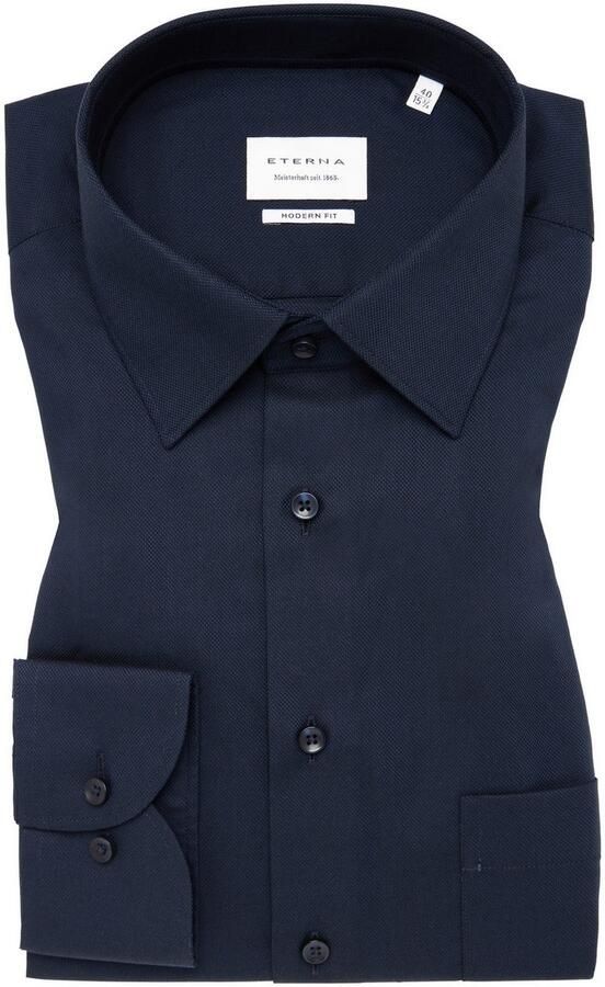 Eterna Overhemd met lange mouwen MODERN FIT NON IRON (strijkvrij) - Foto 5