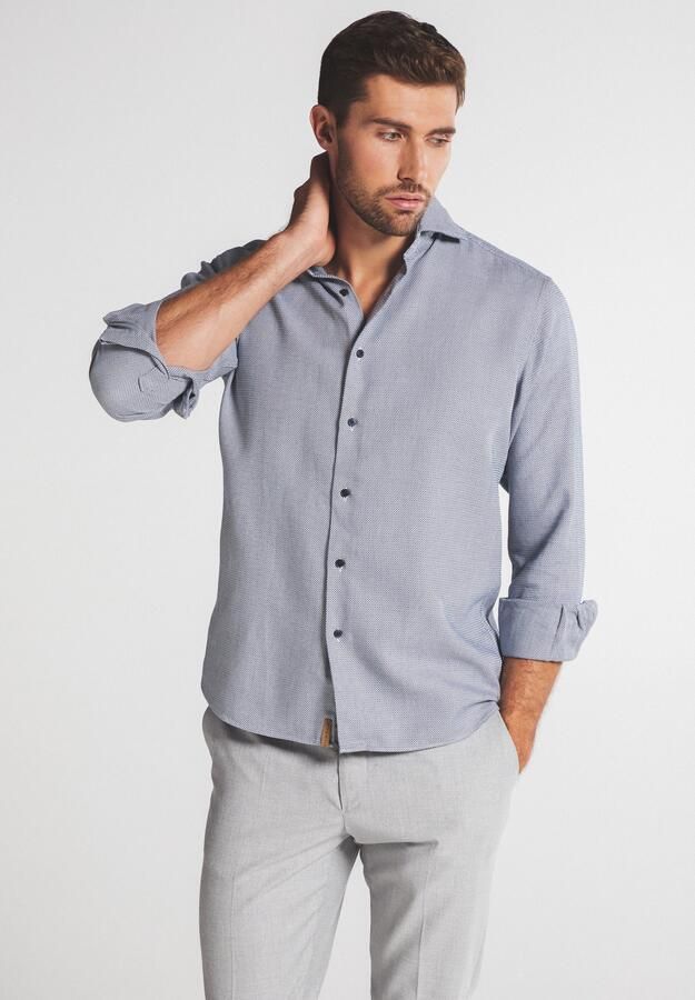 Eterna Overhemd met lange mouwen Regular fit EASY IRON (gemakkelijk te strijken) - Foto 5