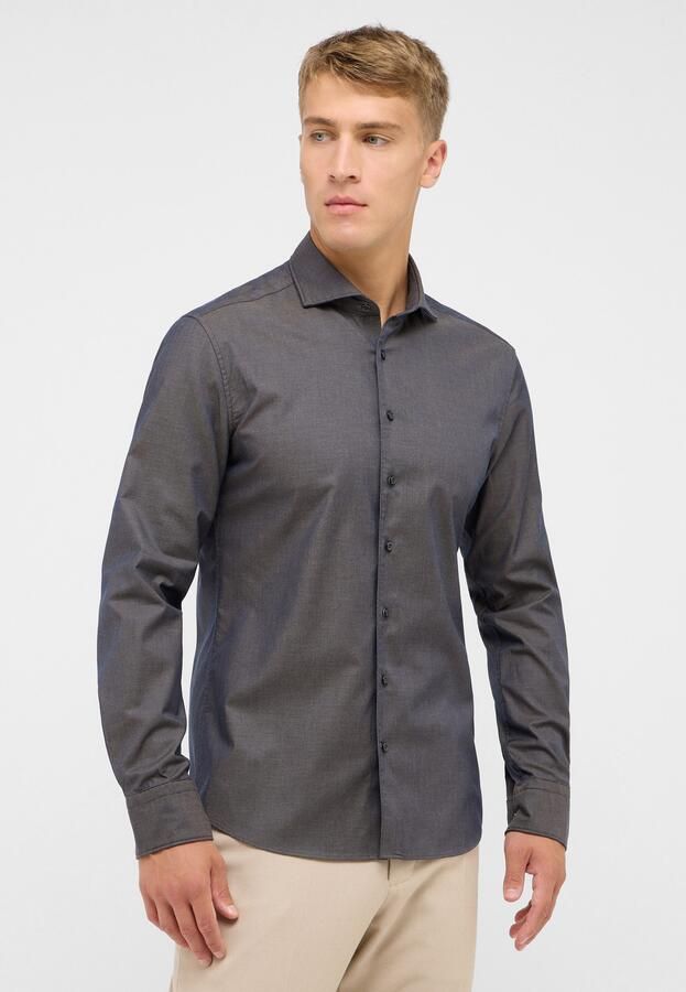 Eterna Overhemd met lange mouwen Slim fit EASY IRON (gemakkelijk te strijken) - Foto 5