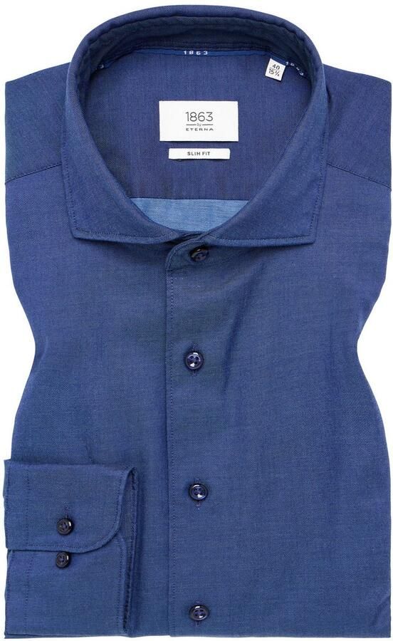 Eterna Overhemd met lange mouwen Slim fit EASY IRON (gemakkelijk te strijken) - Foto 5