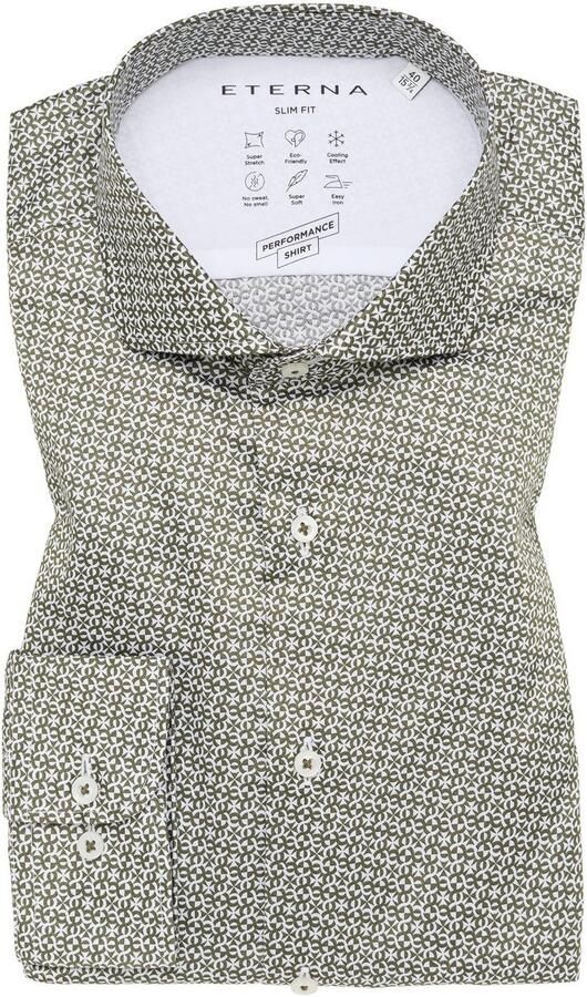 Eterna Overhemd met lange mouwen Slim fit EASY IRON (gemakkelijk te strijken) - Foto 5
