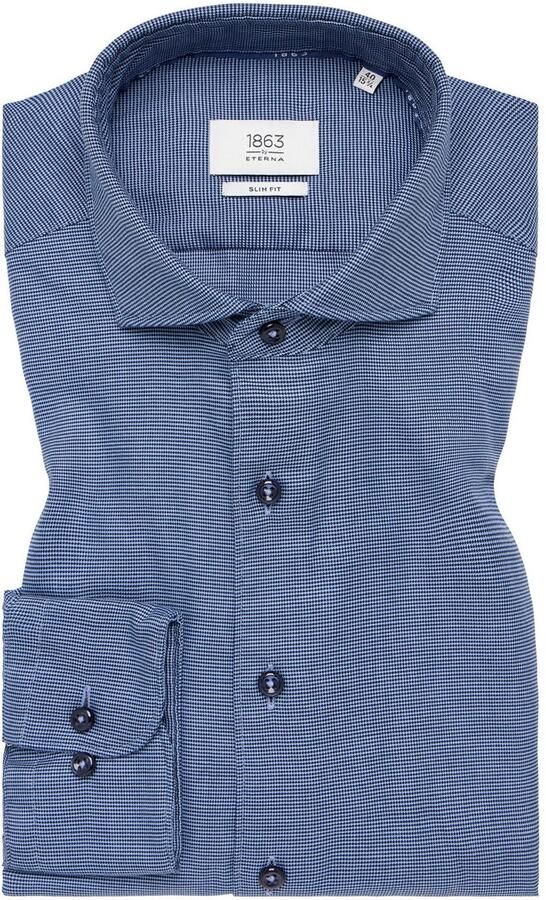 Eterna Overhemd met lange mouwen Slim fit EASY IRON (gemakkelijk te strijken) - Foto 5