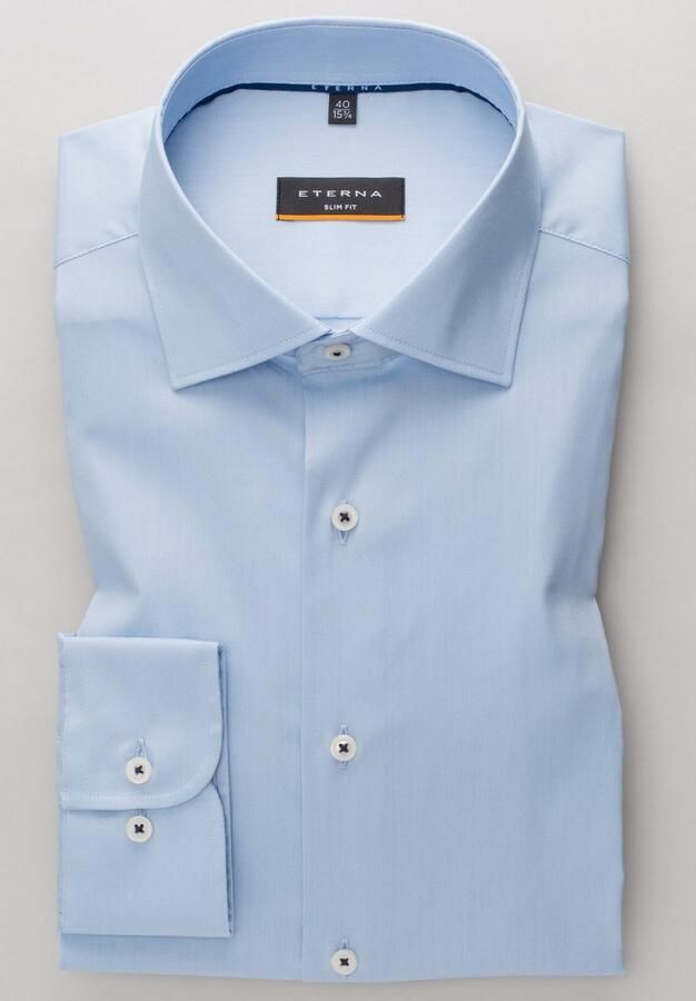 Eterna Overhemd met lange mouwen Slim fit EASY IRON (gemakkelijk te strijken) - Foto 5