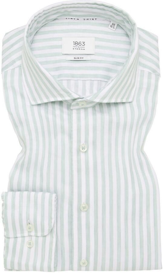 Eterna Overhemd met lange mouwen Slim fit EASY IRON (gemakkelijk te strijken) - Foto 4