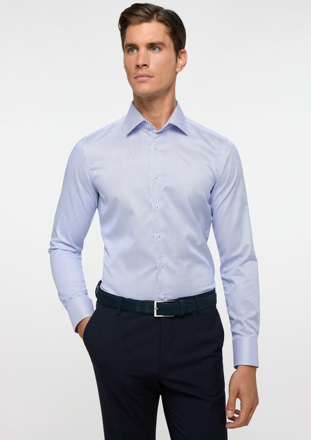 Eterna Slim fit zakelijk overhemd met streepmotief - Foto 6