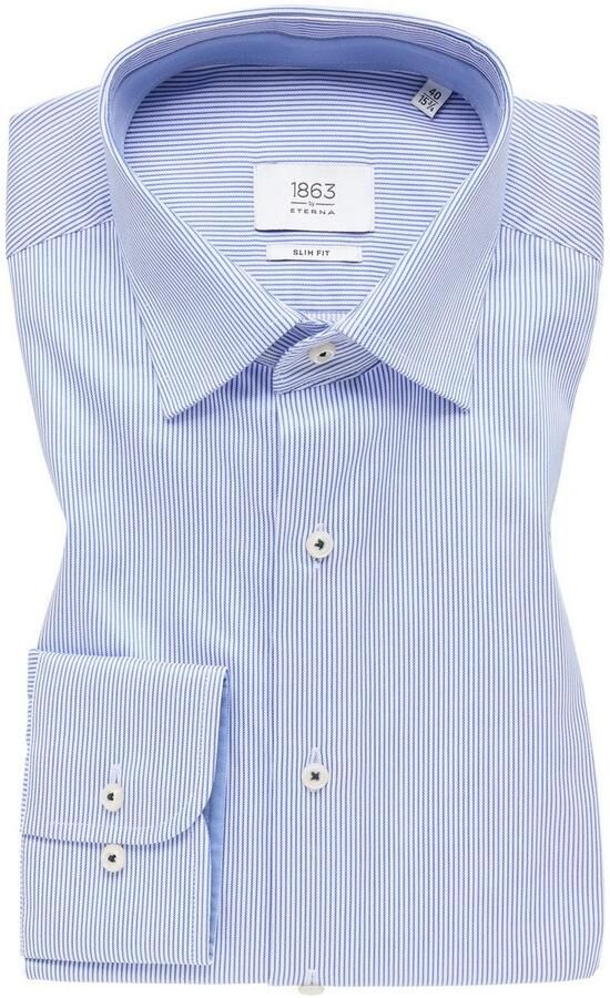Eterna Slim fit zakelijk overhemd met streepmotief - Foto 5