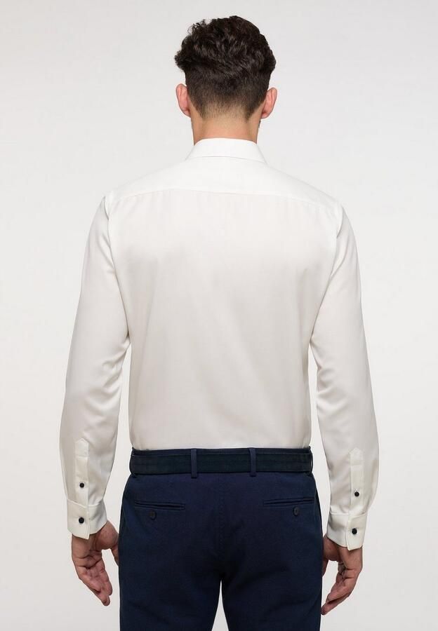 Eterna Slim fit zakelijk overhemd met effen structuur - Foto 4