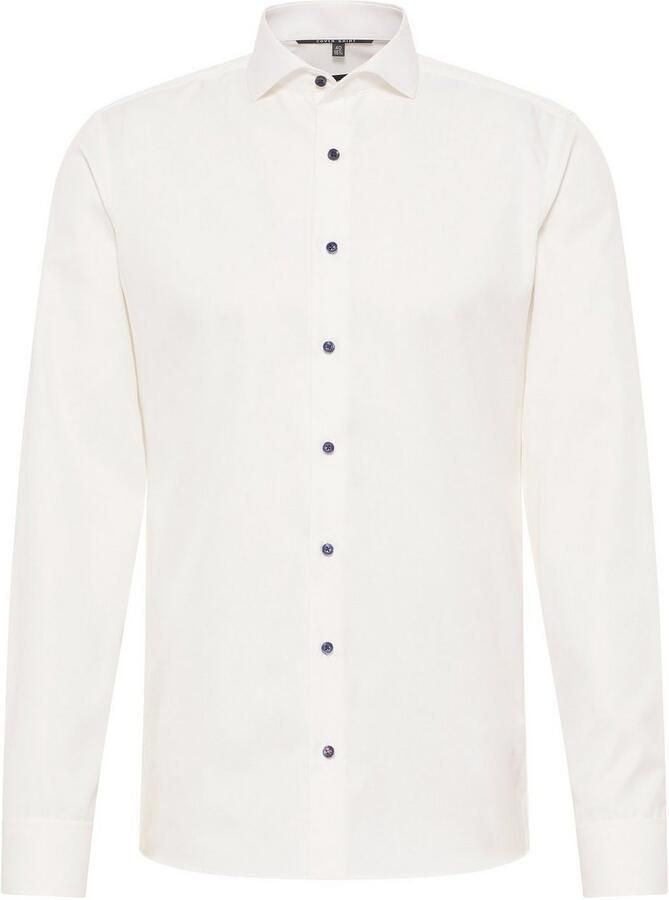 Eterna Slim fit zakelijk overhemd met effen structuur