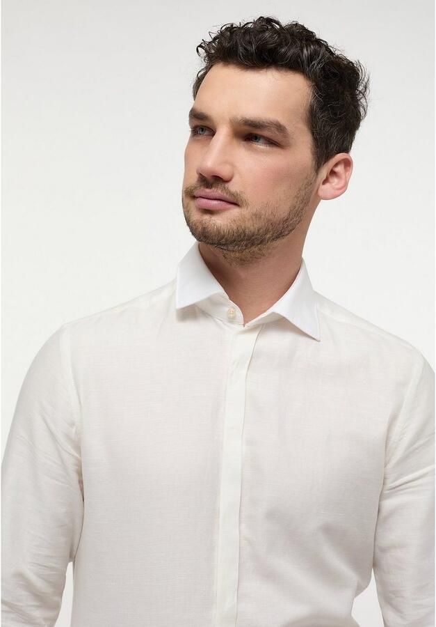 Eterna Slim fit premium shirt met premium linnen model 'Kent' - Foto 2