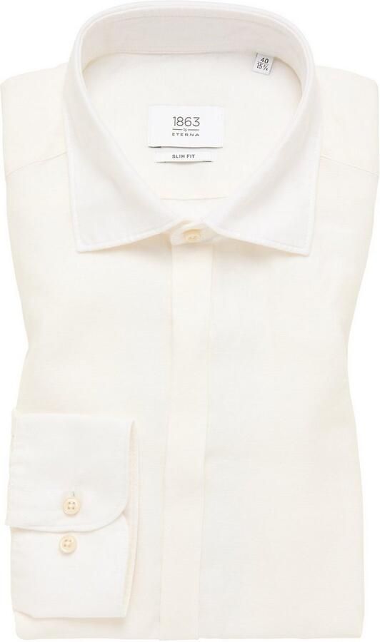 Eterna Slim fit premium shirt met premium linnen model 'Kent' - Foto 5