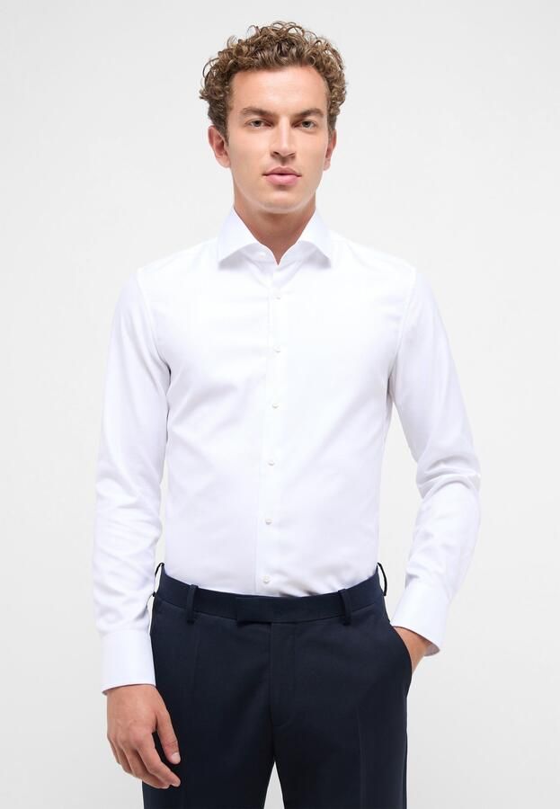 Eterna Slim fit premium shirt met all-over motief