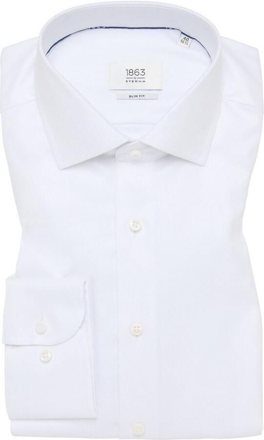 Eterna Slim fit premium shirt met all-over motief - Foto 6