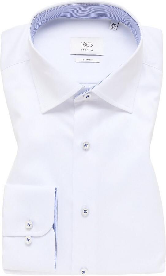 Eterna Overhemd met lange mouwen Slim fit NON IRON (strijkvrij) - Foto 5