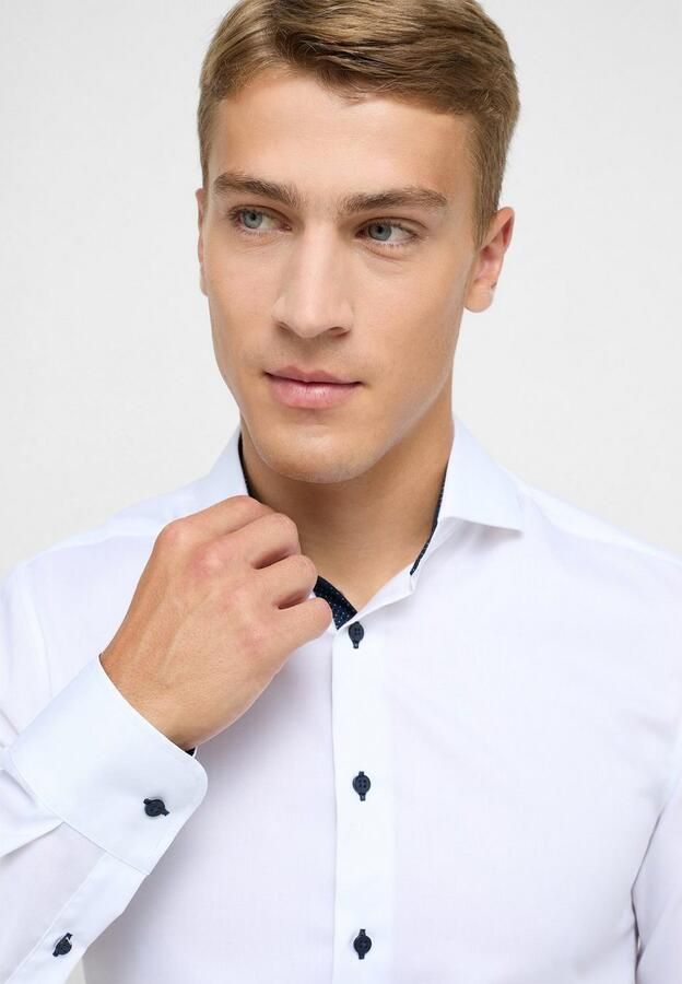 Eterna Overhemd met lange mouwen Slim fit NON IRON (strijkvrij) - Foto 4