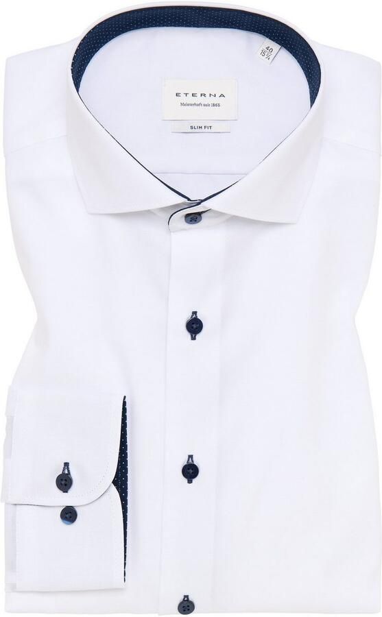 Eterna Overhemd met lange mouwen Slim fit NON IRON (strijkvrij) - Foto 5