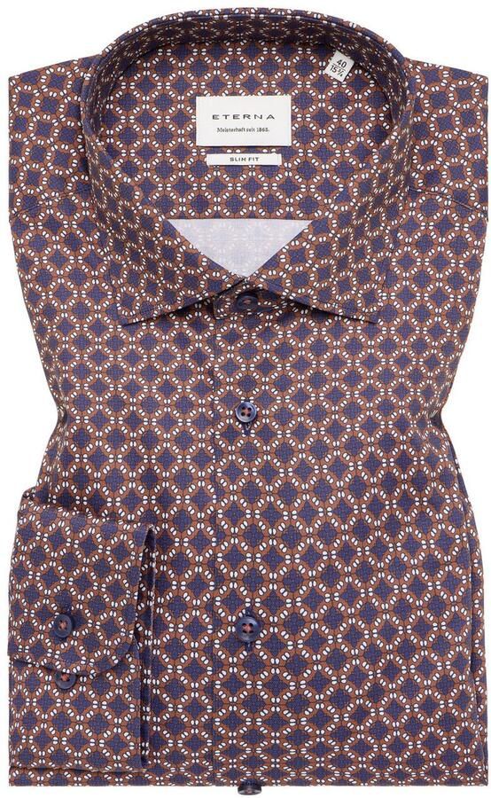 Eterna Overhemd met lange mouwen Slim fit NON IRON (strijkvrij) - Foto 5