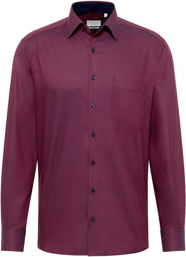 Eterna Overhemd met lange mouwen Slim fit NON IRON (strijkvrij)