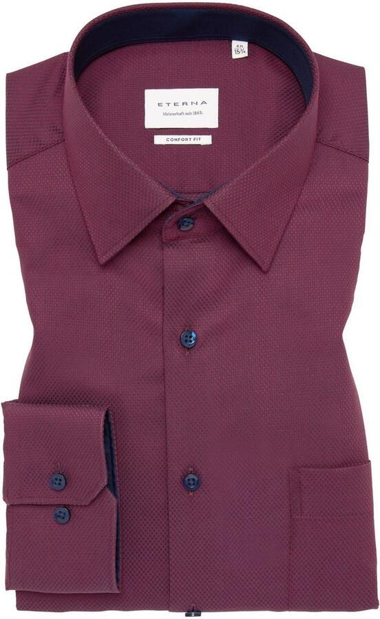 Eterna Overhemd met lange mouwen Slim fit NON IRON (strijkvrij) - Foto 5