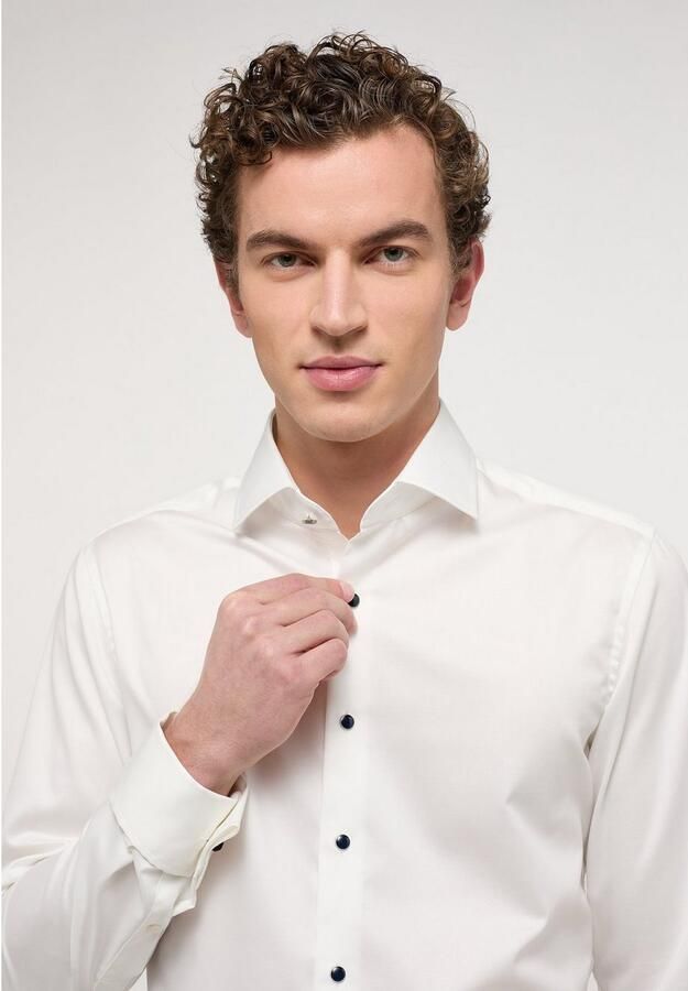 Eterna Overhemd met lange mouwen Slim fit NON IRON (strijkvrij) - Foto 3