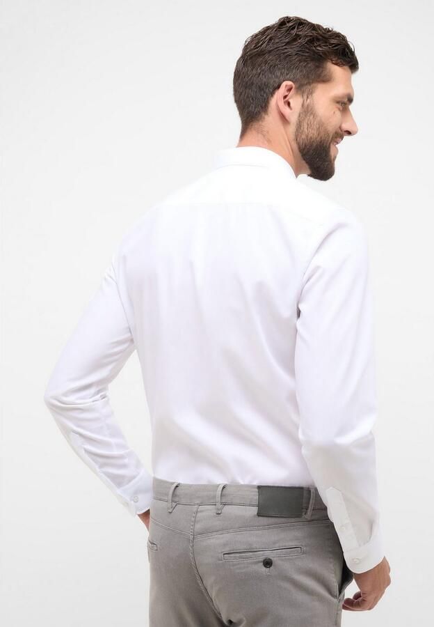Eterna business overhemd strijkvrij Slim Fit slim fit wit effen katoen - Foto 9