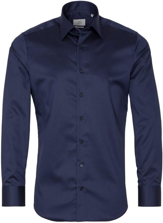 Eterna Overhemd met lange mouwen Slim fit NON IRON (strijkvrij)