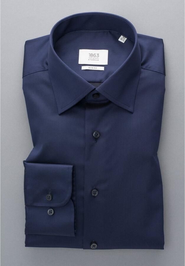 Eterna Overhemd met lange mouwen Slim fit NON IRON (strijkvrij) - Foto 4