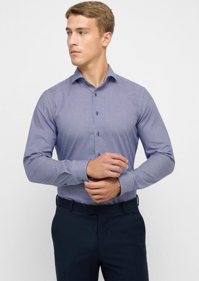 Eterna Overhemd met lange mouwen Slim fit NON IRON (strijkvrij) - Foto 6